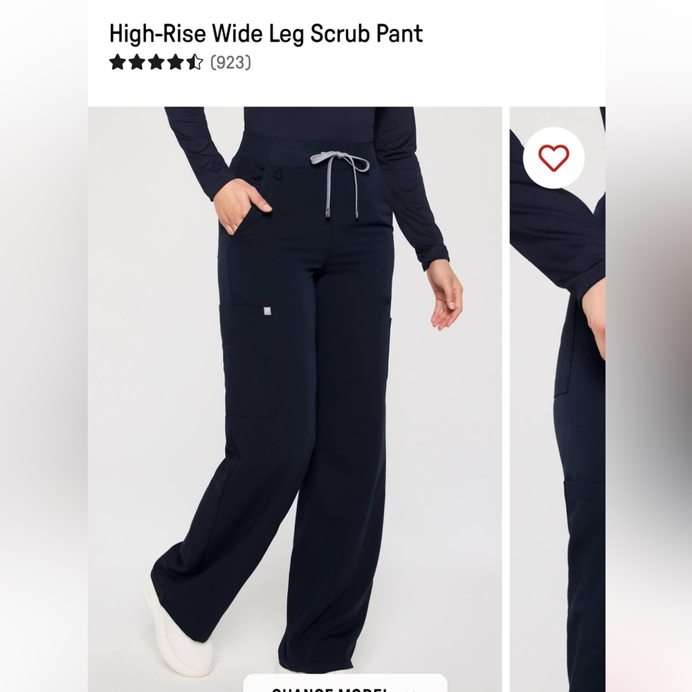 Fabletics Wide Leg scrub bottoms
